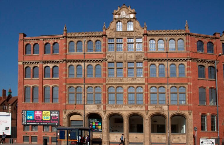 Which industrial Birmingham building is now a landmark for creative enterprises?